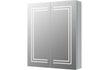 zenna 600mm 2 door front lit led mirror cabinet, Alessio, Illuminated Bathroom Mirror, Mirror Bathroom Cabinets, Mirrors, 3