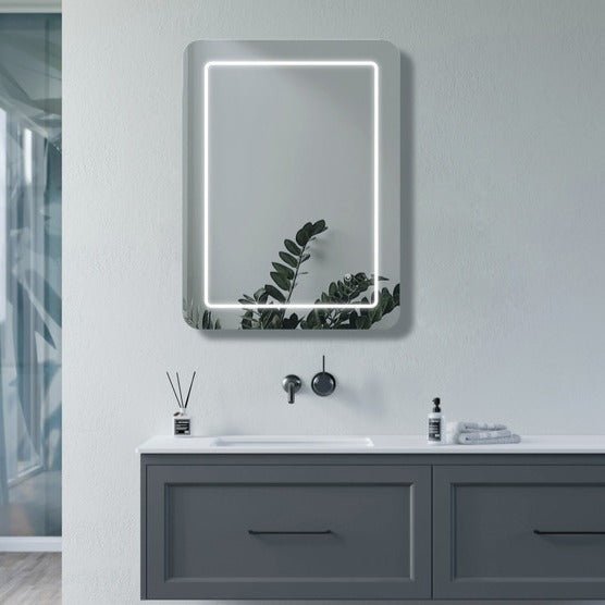 Zoro 600x800mm Rectangle Front-Lit LED Mirror - bathandtile